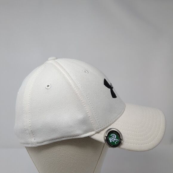 Under Armour Fitted Hat White M/L 6 Panel Banff Springs Golf Course - Picture 4 of 9